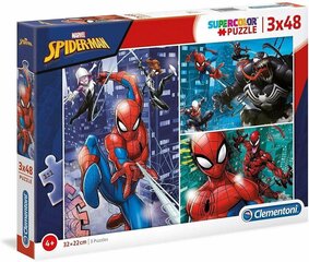 Palapeli Clementon Super Color Spider-Man 3 x 48 osaa hinta ja tiedot | Palapelit | hobbyhall.fi