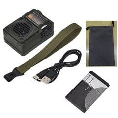 (700 ArmyGreen)HRD700 HRD701 Kannettava musiikkiradiosoitin FM/MW/SW/WB-radiovastaanotin Bluetooth-kaiutin musiikin toiston tuki Herätyskellon lukko hinta ja tiedot | Kelloradiot ja herätyskellot | hobbyhall.fi