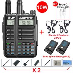 (2 kpl-V2 musta 6) 2 kpl Baofeng UV16 Max V2 IP68 vedenpitävä radiopuhelin, suuritehoinen kinkku CB-radion päivitys UV9R UV5R Pro -kaksisuuntaiseen radioon 50 km kantama hinta ja tiedot | Kelloradiot ja herätyskellot | hobbyhall.fi