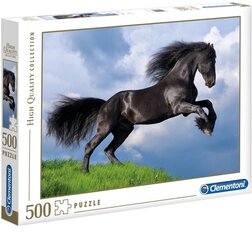 Palapeli Clementoni High Quality Collection Musta hevonen, 500 palaa hinta ja tiedot | Palapelit | hobbyhall.fi