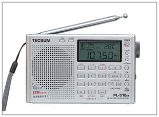 (Sliver)Alkuperäinen TECSUN PL-310ET FM AM MW SW LW DSP RADIO-vastaanotin WORLD BAND Lyhytaaltoinen digitaalinen demodulaatio kannettava stereoradio hinta ja tiedot | Kelloradiot ja herätyskellot | hobbyhall.fi