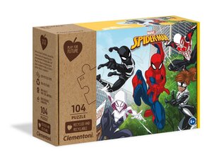 Palapeli Clementonin tulevaisuuden näytelmä Marvel Spiderman (Spider-Man), 104 kpl hinta ja tiedot | Palapelit | hobbyhall.fi