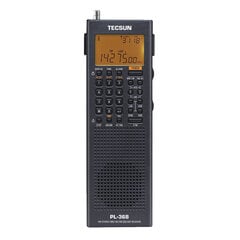 (Musta) Tecsun PL-368 täysikaistainen digitaalinen demodulaattori DSP / yksisivukaistainen SSB-vastaanotin / stereoradio hinta ja tiedot | Kelloradiot ja herätyskellot | hobbyhall.fi