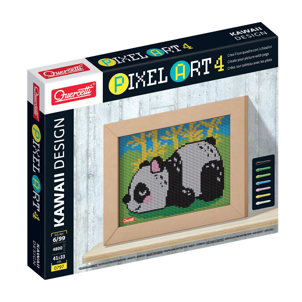 Palapeli Pixel Art Kawai-tyylinen Panda Quercetti Pixel Art 4, 0797 hinta ja tiedot | Palapelit | hobbyhall.fi