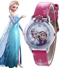 Frozen Princess Cartoon Watch Kids Girls Söpö kvartsikello Ed hinta ja tiedot | Koteloiden lisätarvikkeet | hobbyhall.fi