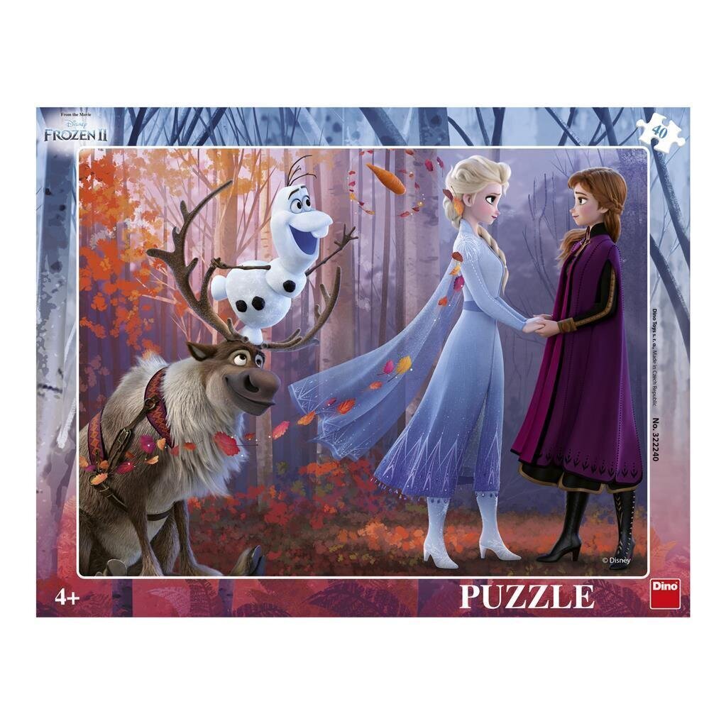 Dino iso lautanen palapeli 40 kpl Frozen. hinta ja tiedot | Palapelit | hobbyhall.fi