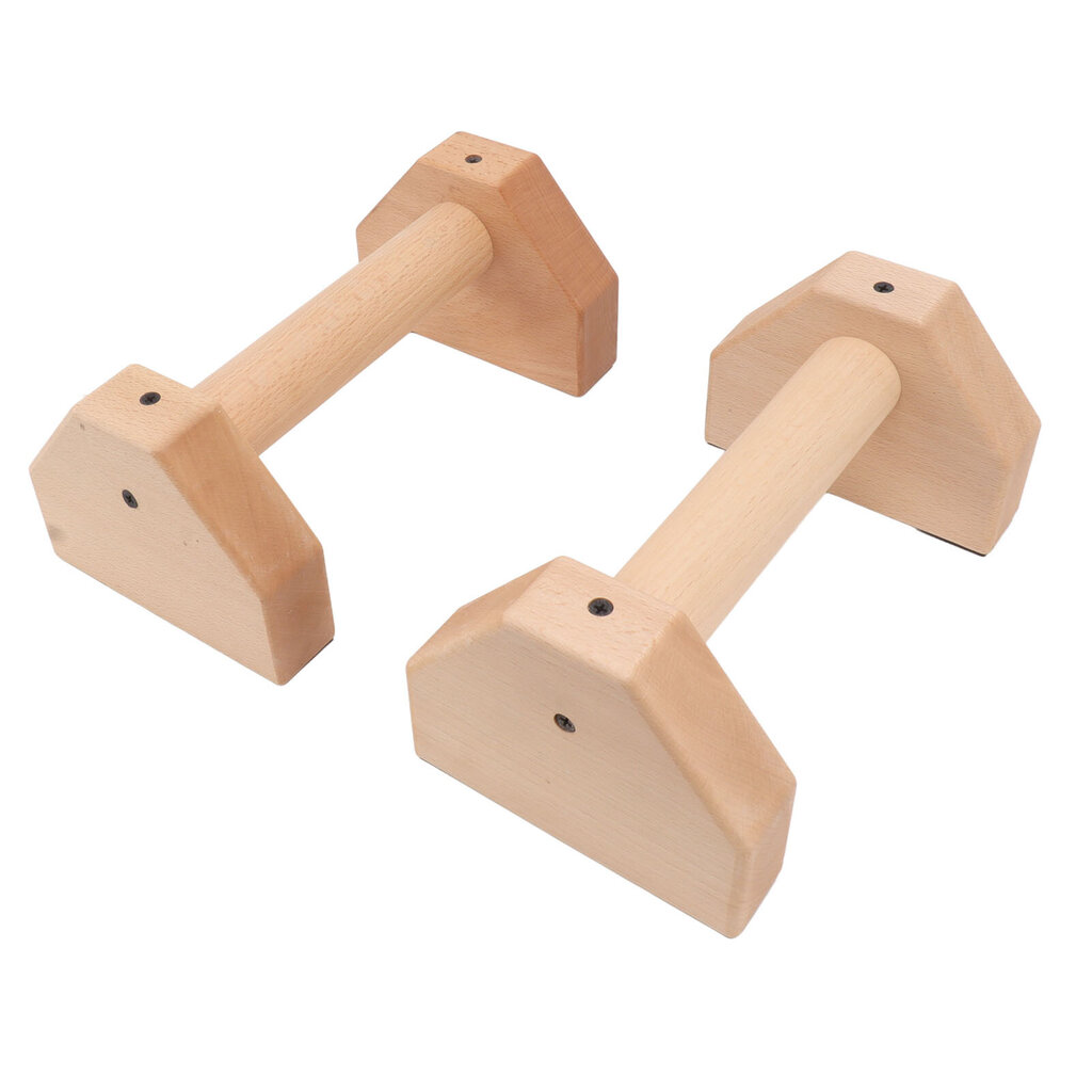 2kpl Puiset Push Up Kahvat Liukumattomat Pushup Tango Käsiseisonta Parallettes Tangot Sisäkäyttöön Ulkokäyttöön 25cm / 9,8in hinta ja tiedot | Treenipenkit | hobbyhall.fi