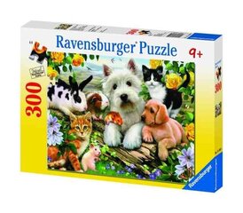 Ravensburger palapeli 300 kpl Onnellisia eläimiä hinta ja tiedot | Palapelit | hobbyhall.fi