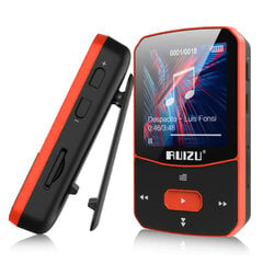 (16 GBOrange-Blutooth) X52 Sport Bluetooth MP3-soitin Kannettava Clip Mini Music Walkman näytön tuella FM, tallennus, kello, askelmittariradio hinta ja tiedot | Kelloradiot ja herätyskellot | hobbyhall.fi