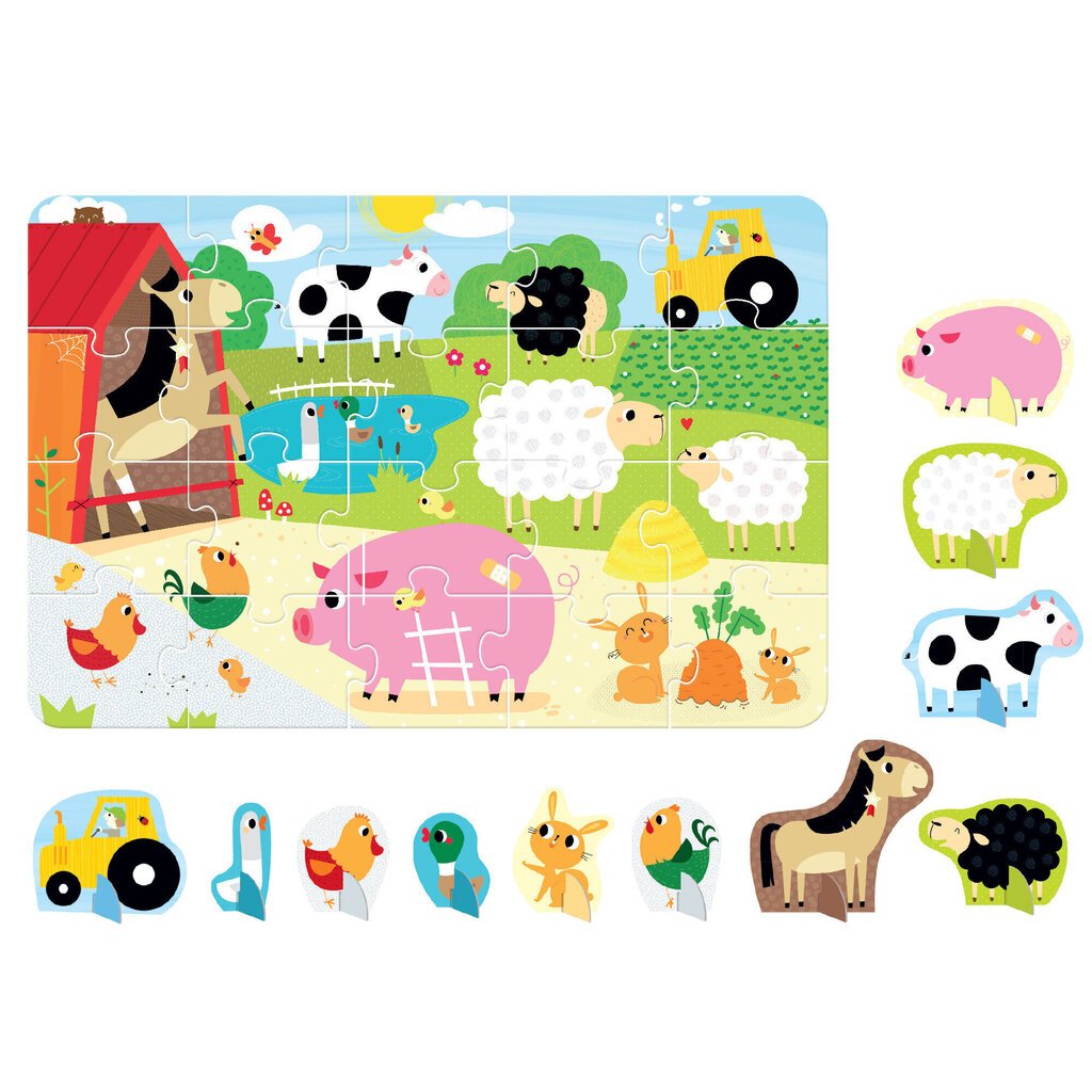 Palapeli Figure It Out Puzzles Farm, 20 palaa hinta ja tiedot | Palapelit | hobbyhall.fi