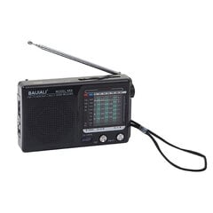 (Musta) Retro hätäsääradio Täysikaistainen muovinen kannettava sääradio Paristokäyttöinen kädessä pidettävä sääradio sisäkäyttöön ulkokäyttöön hinta ja tiedot | Kelloradiot ja herätyskellot | hobbyhall.fi