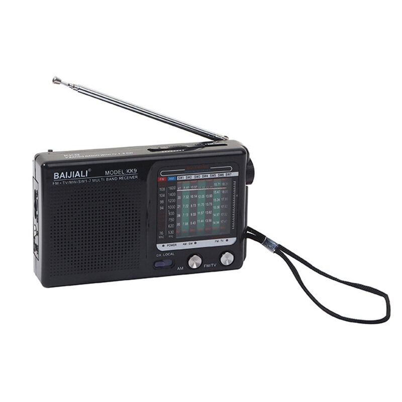 (Musta) Retro hätäsääradio Täysikaistainen muovinen kannettava sääradio Paristokäyttöinen kädessä pidettävä sääradio sisäkäyttöön ulkokäyttöön hinta ja tiedot | Kelloradiot ja herätyskellot | hobbyhall.fi