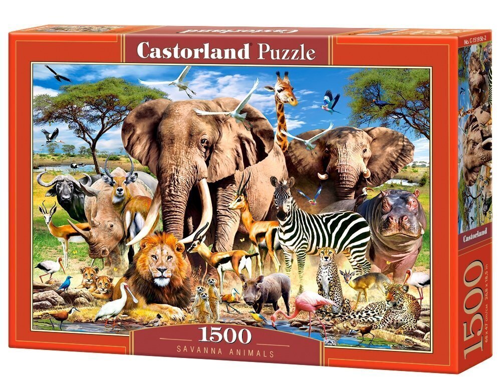 Palapeli Castorland "Savanna Animals" 1500 palaa hinta ja tiedot | Palapelit | hobbyhall.fi