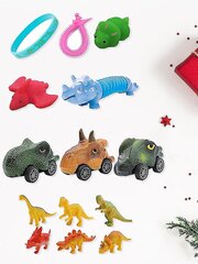 Gigbuff Cam Advent Dinosaur -kalenteri Syntymä lapsille Pojille 24 päivän lähtölaskenta Joulukalenterit hinta ja tiedot | Joulukoristeet | hobbyhall.fi