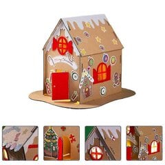 Black Friday Christmas Diy Craft Wood Biscuits House Christmas Party Favor Supplies Game hinta ja tiedot | Joulukoristeet | hobbyhall.fi