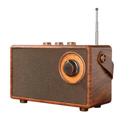 (AS23) Retro FM Radio Kannettava Radiovastaanotin Mini Bluetooth 5.1 Basso Kaiutin Handsfree MP3-soitin Tuki USB/TF Card/AUX Play hinta ja tiedot | Kelloradiot ja herätyskellot | hobbyhall.fi