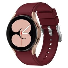 Täysin istuva silikoniranneke Samsung Galaxy Watch FE Wine Red hinta ja tiedot | Koteloiden lisätarvikkeet | hobbyhall.fi