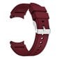 Täysin istuva silikoniranneke Samsung Galaxy Watch FE Wine Red hinta ja tiedot | Koteloiden lisätarvikkeet | hobbyhall.fi