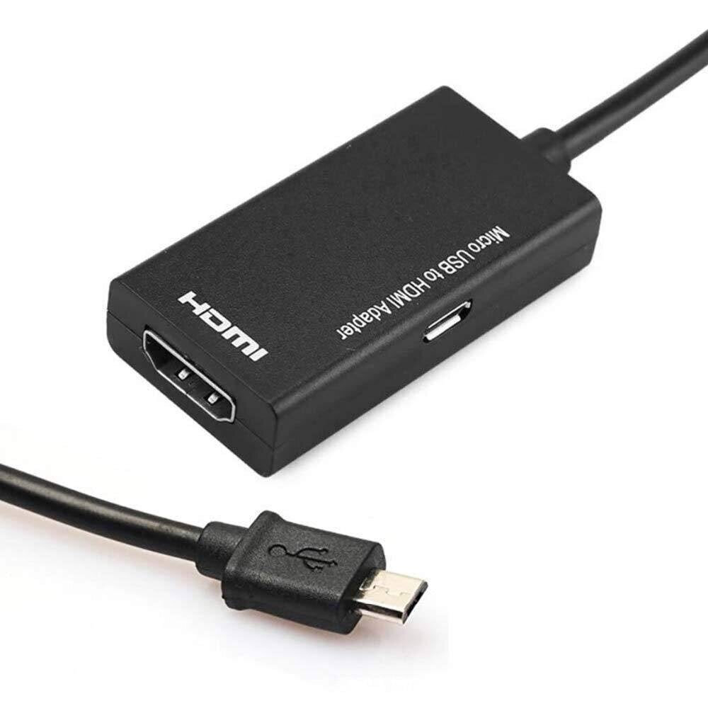 micro-usb-hdmi-sovitinkaapeli mirco-usb-hdmi-hd-muunnoskaapeli matkapuhelin katsella televisiota hinta ja tiedot | USB-sovittimet äänentoistoon | hobbyhall.fi