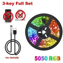 Led-Nauhavalot Makuuhuoneeseen 5V 5050 Usb Rgb Nauha 10 Metrin Jäänauha Jouluvalaistus Seinä Led Huoneen Sisustus Lamppu Wifi Band Nauha_IR 3Key Set_15 m hinta ja tiedot | LED-valonauhat | hobbyhall.fi