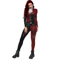 Naisten Harley Quinn -asu Klassinen Harley Quinn Halloween Cosplay -asu, laadukas hinta ja tiedot | Naamiaisasut | hobbyhall.fi