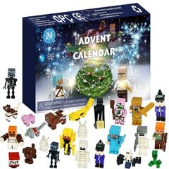 Joulun adventtikalenteri Minecraft Figuurit Rakennuspalikat Lelut 24 Päivän Lähtölaskenta Yllätyslaatikko Lapsille Faneille Lahja hinta ja tiedot | Joulukoristeet | hobbyhall.fi