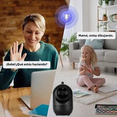 Älykäs kodin turvakamera Langaton automaattinen seurantajärjestelmä Pimeänäön verkkovalvonta itkuhälytin 5GHZ IP WIFI HD 1080P musta kamera EU 64GB hinta ja tiedot | Web-kamerat | hobbyhall.fi