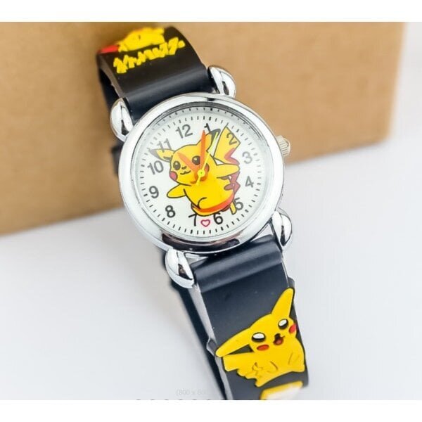 Pikachu Watch Kids Boys Girls Gift Musta hinta ja tiedot | Koteloiden lisätarvikkeet | hobbyhall.fi