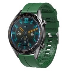 22 mm Huawei Watch GT silikonikellon ranneke - Military Green Green hinta ja tiedot | Koteloiden lisätarvikkeet | hobbyhall.fi