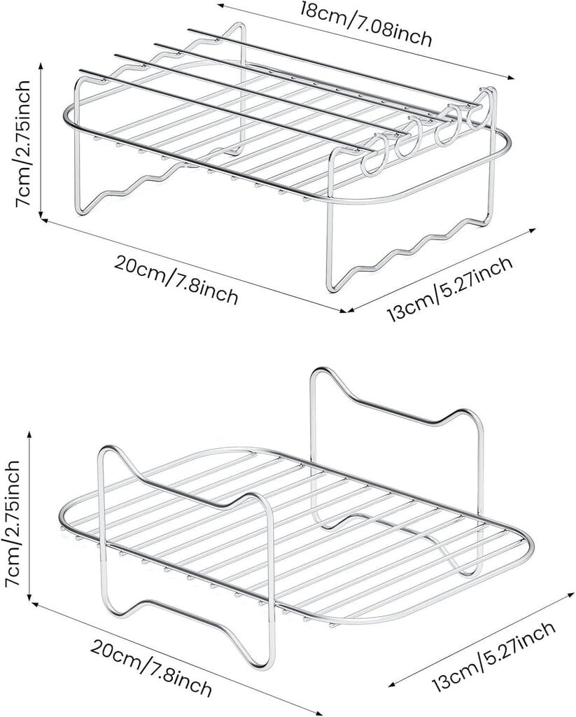 Monikäyttöiset tarvikkeet Double Basket Air Fryer -uuniin Mikroaaltouuni C hinta ja tiedot | Leivänpaahtimet | hobbyhall.fi