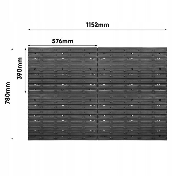 Työkaluseinä Fluxar N-015 115 x 78cm hinta ja tiedot | Työkalupakit ja muu työkalujen säilytys | hobbyhall.fi