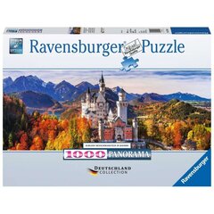 Ravensburger: palapeli 1000el. - Panoraama:. Neuschwansteini loss. hinta ja tiedot | Palapelit | hobbyhall.fi