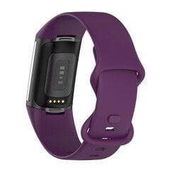 Fitbit Charge 5 Simple TPU -kelloranneke - tummanvioletti / koko: S violetti hinta ja tiedot | Koteloiden lisätarvikkeet | hobbyhall.fi