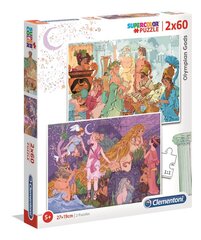 Clementoni:. 2 x 60el palapeli. Super Color Olympian Gods. hinta ja tiedot | Palapelit | hobbyhall.fi