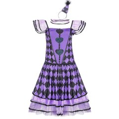 puku ylösnousemus vampyyri klovni asu violetti ruudullinen mekko cosplay alati muuttuva klovni univormu väri hinta ja tiedot | Naamiaisasut | hobbyhall.fi