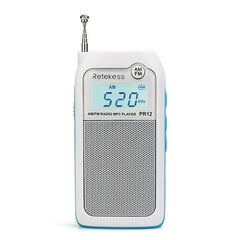 (Valkoinen) PR12 Radio FM AM Mini tasku USB-radio Mp3 Kannettava vastaanotin Taustavalaistu näyttö Digitaalinen stereotuki TF-kortti vanhuksille hinta ja tiedot | Kelloradiot ja herätyskellot | hobbyhall.fi