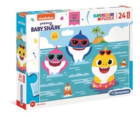 Clementoni - 24el palapeli.. Maxi - Baby Shark hinta ja tiedot | Palapelit | hobbyhall.fi