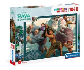 Clementoni - Puzzle 104 El Maxi Super Color Raya ja viimeinen lohikäärme. hinta ja tiedot | Palapelit | hobbyhall.fi