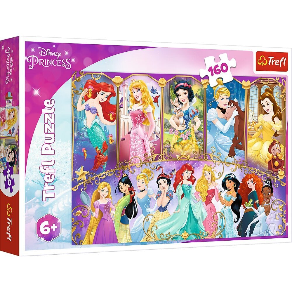 TREFL DISNEY PRINCESS Palapeli Prinsessat, 160 palaa hinta ja tiedot | Palapelit | hobbyhall.fi