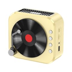 Retro Vinyyli Langaton Bluetooth-kaiutin Subwoofer Mini Kannettava USB-kortti hinta ja tiedot | Kaiuttimet ja soundbarit | hobbyhall.fi