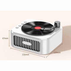 Retro Vinyyli Langaton Bluetooth-kaiutin Subwoofer Mini Kannettava USB-kortti hinta ja tiedot | Kaiuttimet ja soundbarit | hobbyhall.fi