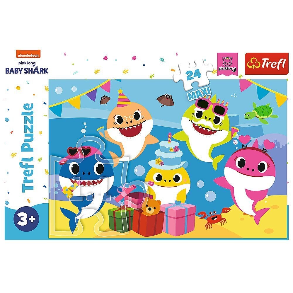 TREFL Suuri palapeli 24 Baby shark hinta ja tiedot | Palapelit | hobbyhall.fi