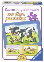 Ravensburger Ensimmäinen palapelini 3x6 kpl hinta ja tiedot | Palapelit | hobbyhall.fi