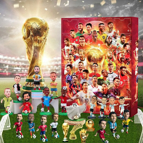 World Cup Advent Calendar 2024 World Cup Advent Calendar Christmas Blind Box Messi, Kairo, Mbappe jne. hinta ja tiedot | Joulukoristeet | hobbyhall.fi