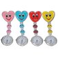 Ensimmäinen vaaleanpunainen sarjakuva Heart Smile Face Kellokellon pidike Fob-rintaneulassa riippuvassa kellossa hinta ja tiedot | Koteloiden lisätarvikkeet | hobbyhall.fi