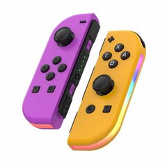 Switchjoycon vasen ja oikea peliohjaimet RGB-valoilla ja värinä Bluetooth-peliohjaimella hinta ja tiedot | Pelikonsolitarvikkeet | hobbyhall.fi