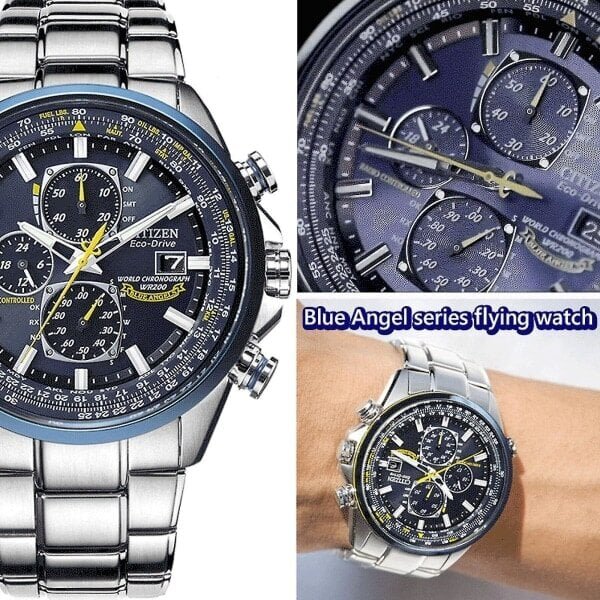 Citizen Eco-Drive Promaster Skyhawk At Blue Angels -miesten kello, 45 mm hinta ja tiedot | Miesten kellot | hobbyhall.fi