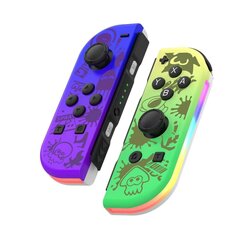 Switchjoycon vasen ja oikea peliohjaimet RGB-valoilla Bluetooth Splatoon 3 -peliohjain hinta ja tiedot | Pelikonsolitarvikkeet | hobbyhall.fi