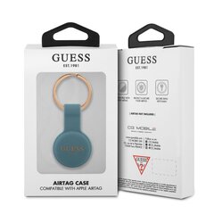 GUATSGEB Guess Liquid Silicone Classic Logo AirTag Case Blue hinta ja tiedot | Hauskat avaimenperät | hobbyhall.fi