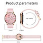 Älykello naisille puhelintoiminnolla, 1,32" HD Full Touch Screen -kello sykemittarilla SpO2 kuukautiskierron unimittari kalorit Fitness Tracker iOS:lle Android Pink hinta ja tiedot | Älykellot | hobbyhall.fi